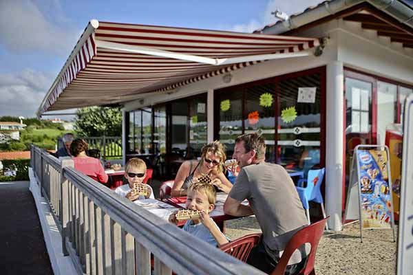 Campingplatz restaurant im Baskenland