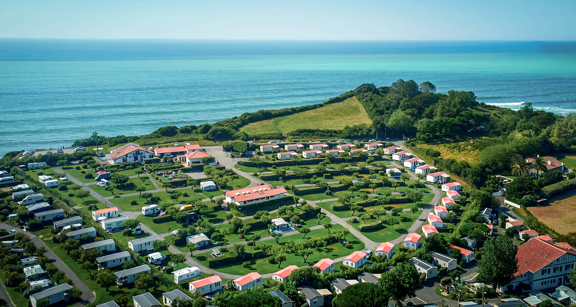 seaside campsite basque country